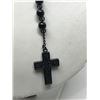 Image 1 : #50-STAINLESS STEEL ALL BLACK, MEN'S NECKLACE