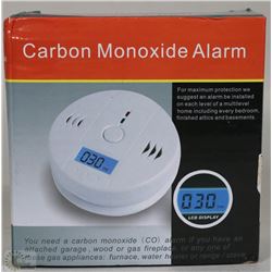 NEW CARBON MONOXIDE ALARM WITH LCD DISPLAY