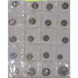 SHEET W/20 VINTAGE COLLECTIBLE CANADIAN