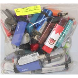 BAG OF ASSORTED LIGHTERS