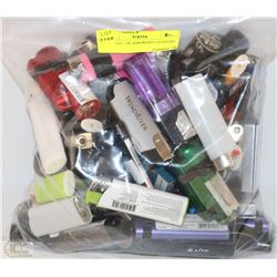 BAG OF ASSORTED LIGHTERS