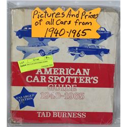 1940-1965 CAR SPOTTERS GUIDE