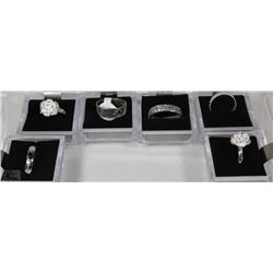 LOT OF 6 LADIES FASHION RINGS