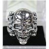Image 1 : MEN'S HEAVY STAINLESS STEEL SKULL RING