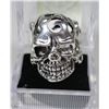 Image 1 : MEN'S HEAVY STAINLESS STEEL SKULL RING SZ10