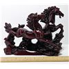 Image 1 : CHINESE STYLE 2 HORSE STATUE
