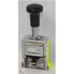 VINTAGE AUTO NUMBERING STAMPER
