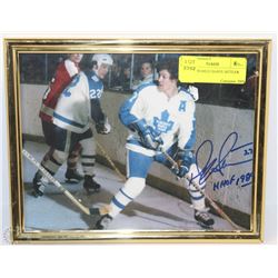 SIGNED FRAMED DARYL SITTLER PICTURE