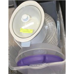 TOTE WITH CROCK POT, FOOD DEHYDRATOR AND MORE