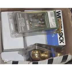 BOX OF ASSORTED NEW DOOR KNOBS