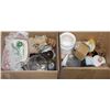 Image 1 : LOT OF 2 BOXES OF ASSORTED PORCELAIN & GLASS ITEMS