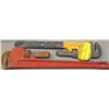 Image 1 : PAIR OF PIPE WRENCHES 18" & 19"