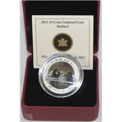 2013 CANADIAN 25 CENT COLOURED COIN
