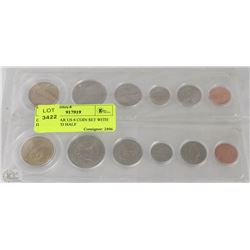 CASED CLEAR US 6 COIN SET WITH DOLLAR AND HALF