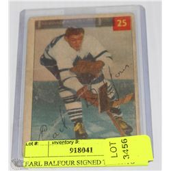EARL BALFOUR TORONTO MAPLE LEAFS LEFT WING