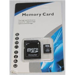 NEW 32GB MICRO SD CARD WITH ADAPTOR