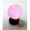 Image 1 : PINK GLASS CRYSTAL HEALING SPHERE