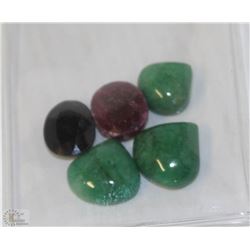 #16-NATURAL EMERALD ,RUBY,SHAPPHIRE 71CT