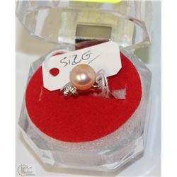 #39-FRESH WATER PEARL RING,925 STERLING SILVER