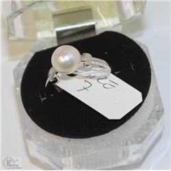 #40-FRESH WATER PEARL RING,925 STERLING SILVER