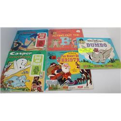 VINTAGE WALT DISNEY READ ALONG BOOKS WITH RECORD