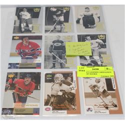 5 HOCKEY LEGENDS CARDS & ROY, FORSBERY ROOKIE