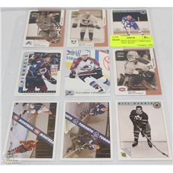 COLLECTIBLE HOCKEY CARDS INCL PATRICK ROY, MATS