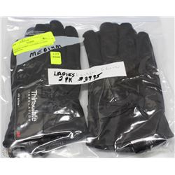 2 PACK OF LADIES LEATHER GLOVES SIZE SMALL