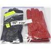 Image 1 : 2 PACK OF LADIES LEATHER GLOVES SIZE LARGE