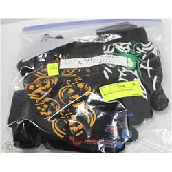 6 PACK OF GLOW IN THE DARK GLOVES