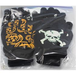 6 PACK OF GLOW IN THE DARK GLOVES