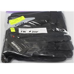 2 PACK MENS LEATHER GLOVES SIZE X LARGE