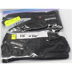 2 PACK MENS LEATHER GLOVES SIZE LARGE