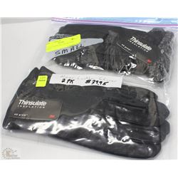 2 PACK MENS LEATHER GLOVES SIZE SMALL
