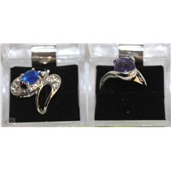 LOT OF 2 WOMENS FASHION RINGS