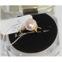 #43-FRESH WATER PEARL RING,925 STERLING SILVER