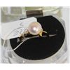 Image 1 : #43-FRESH WATER PEARL RING,925 STERLING SILVER