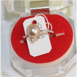 #41-FRESH WATER PEARL RING,925 STERLING SILVER