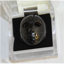 JASON" FROM FRIDAY THE 13TH STEEL BLACK RING