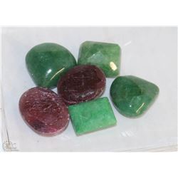 #15-NATURAL EMERALD,RUBY 88.5CT