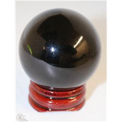 #31-NATURAL OBSIDIAN SPHERE CRYSTAL