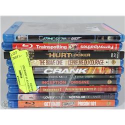 BUNDLE OF 10 ASSORTED BLU-RAY MOVIES