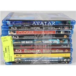 BUNDLE OF 10 ASSORTED BLU-RAY MOVIES