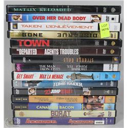 BUNDLE OF15 ASSORTED DVD'S
