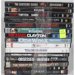 BUNDLE OF15 ASSORTED DVD'S