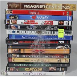 BUNDLE OF15 ASSORTED DVD'S