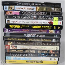 BUNDLE OF15 ASSORTED DVD'S