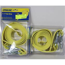 LOT OF 2 NEW DYNALINE 2" X15' TOW STRAP