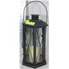 Image 1 : METAL AND GLASS LED CANDLE LANTERN
