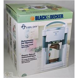 NEW BLACK AND DECKER AUTOMATIC JAR OPENER
